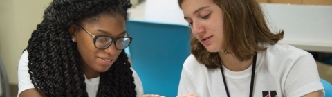 Students in July Experience class