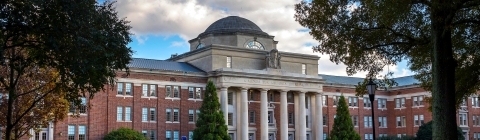Student Walks in Front of Chambers