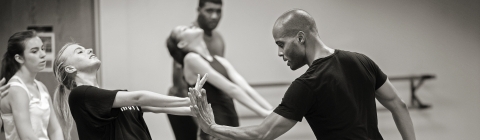 Vernard Gilmore Dances with Students