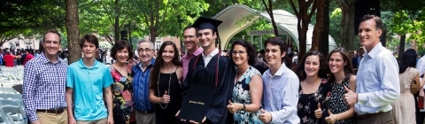 Davidson family at Commencement