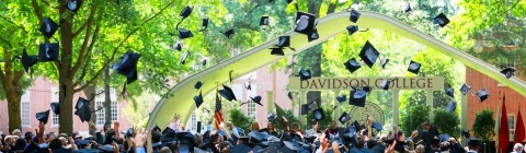 At Commencement, Grads throw Caps in the Air