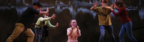 Davidson's Unveiled and Unvarnished Theatre Production scene