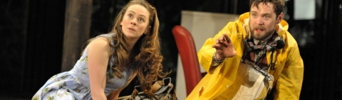 Two actors performing RSC's As You Like It