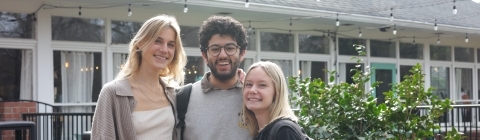 Students Outside Nummit On Campus