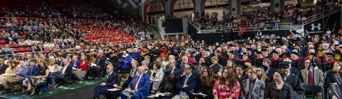 Inauguration of President Hicks -- the crowd at Belk Arena