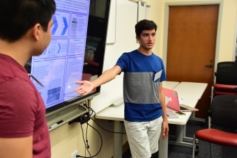 Posse Student giving STEM Presentation