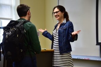 Prof. Kietrys with Student