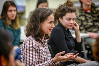 Student Speaking in Class