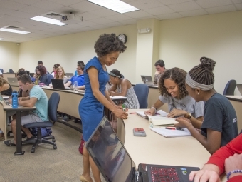 Prof. Benson Teaching a Class
