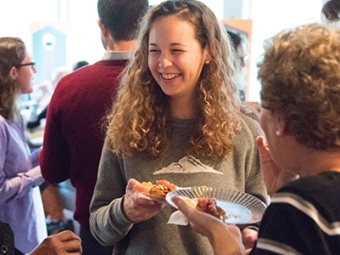 Guest enjoying an event at the Carnegie Guest House