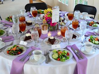 A table is set for a beautiful event