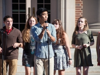 Student group sings