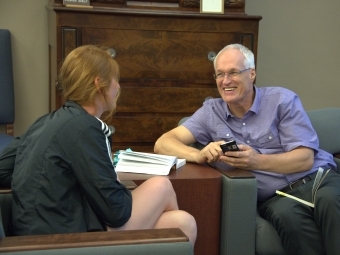Prof. Henke Advises Student