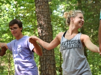 Students in outdoor activities course