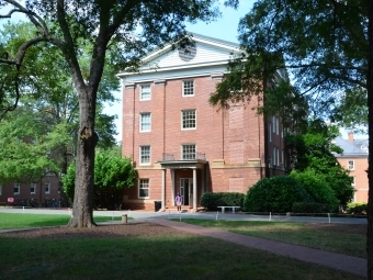 Exterior of Watts Residence Hall Dorm