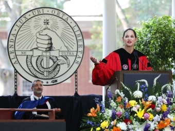 Carol Quillen Gives Speech at Commencement