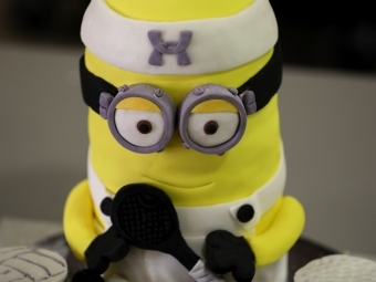 Minion Tennis Player Cake