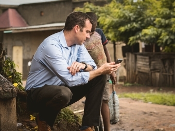 Ross Boyce Showing Cell Phone