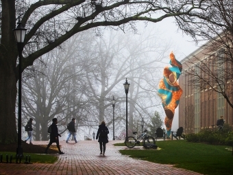 Wall on a Foggy Day