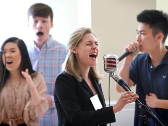 A Capella Group Singing