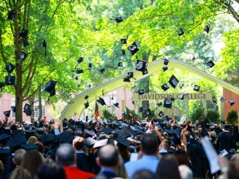 Students Throw Caps into the Air