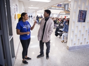 Alyssa Glover and Student Talk