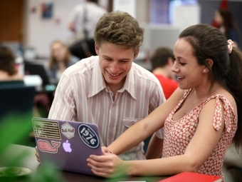 Students on Laptop