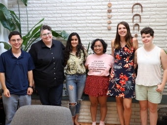 Professor Melissa M. González and students