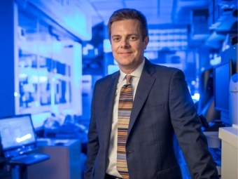 James Crowe in a lab 