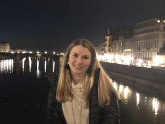 Katie Soden '21 in Italy