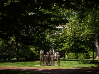 Campus Scenes Statue