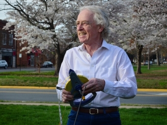 Professor Larry Ligo Outside 