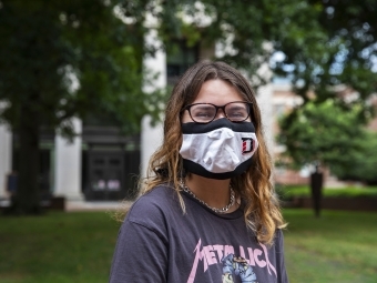 Cats Wear Masks - student wearing mask