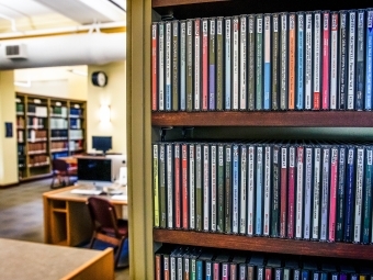 Sloan Music Library Shelf