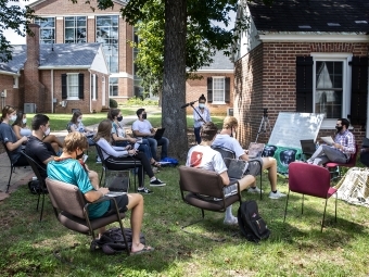 Outdoor Class with Masks