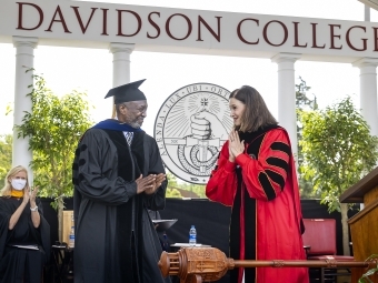 Willie Deese and Carol Quillen at Commencement
