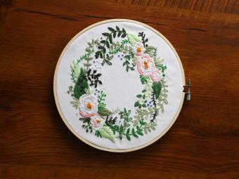 Photo of embroidery by Gaylena Merritt