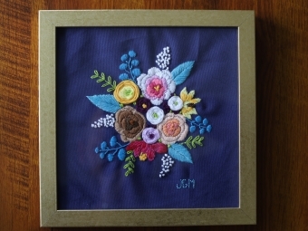 Photo of embroidery by Gaylena Merritt