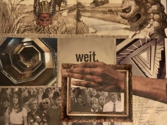 Photo of collage by Maggie McCarthy