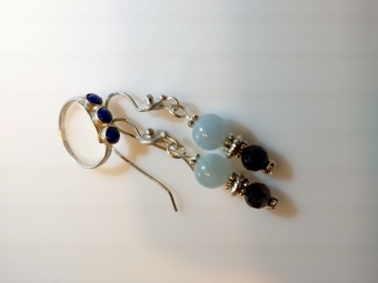 Photo of earrings by Ellen Morrissey