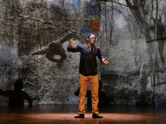 Davidson's Unveiled and Unvarnished Theatre Production scene 