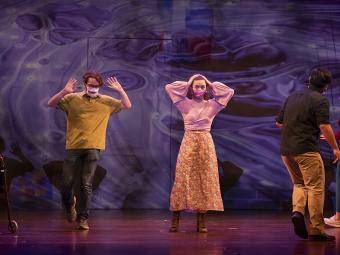 Davidson's Unveiled and Unvarnished Theatre Production scene