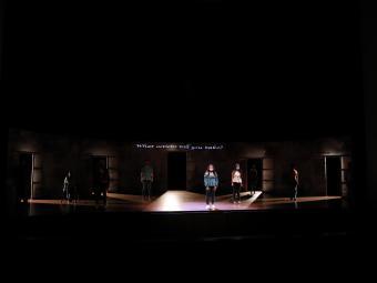Davidson's Unveiled and Unvarnished Theatre Production scene