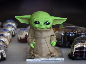 Baby Yoda Cake for Cake Race