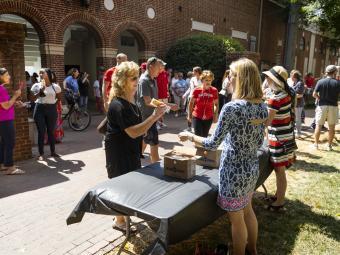 Employees Grab Popsicles at the Employee Appreciation Event