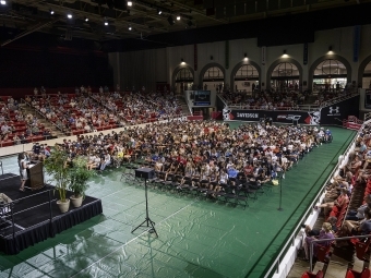 Students Gather in Baker for Speech