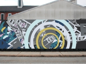 Joelle Dietrick Mural on Wall