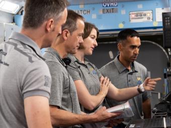 Team of Space X Astronauts in Training