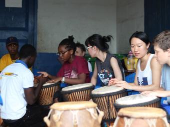 Davidson students abroad in Ghana