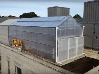 Davidson College completed greenhouse